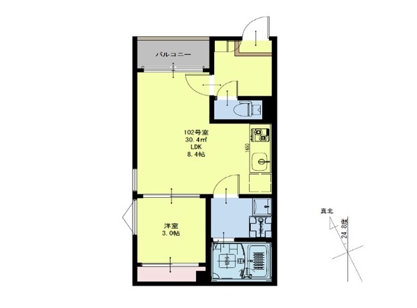 陸前原ノ町駅 徒歩5分 1階の物件間取画像